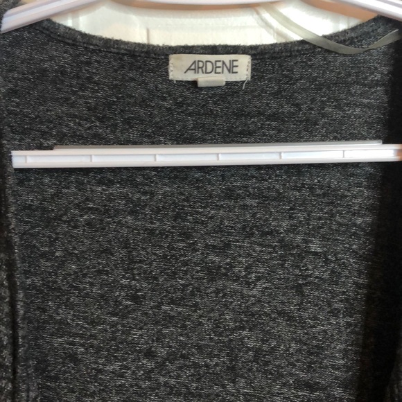 ARDENE DARK GREY WITH BLACK LACES CARDIGAN - Picture 3 of 3